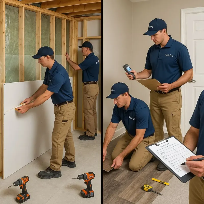Repairs and Reconstruction process in Oquawka, IL